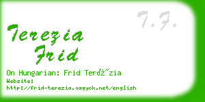 terezia frid business card